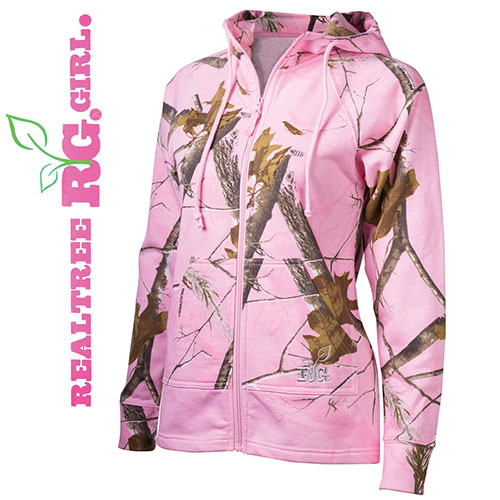 Camo Zip Hood Sweatshirt