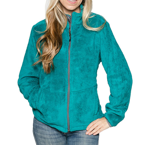 Micro Chenille Jacket - Teal