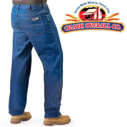 For kickin' around town or bustin' butt on the work site, these jeans provide the comfort and durability you want. The heavy weight 100% cotton denim is stone washed so they're soft and comfortable right from the start. Also features zipper and single button fly and a wider leg that fits easily over boots. Buy 2 pair of the same size and save! Mens 30 waist - 30 length.