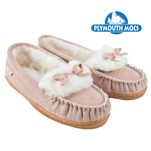 Pink Leather Moccasins