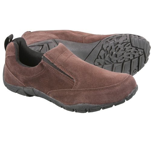 Suede Slip-Ons - Mocha