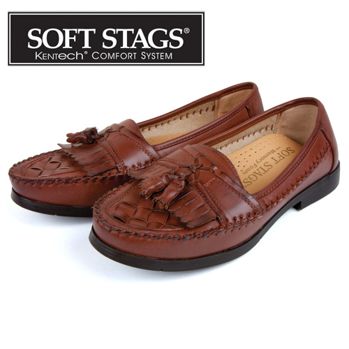Soft Stags Tassel Loafers - Dark Maple