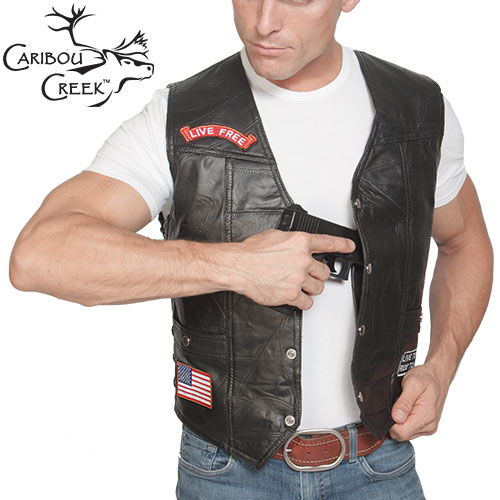 Open Box Lambskin Concealment Vest