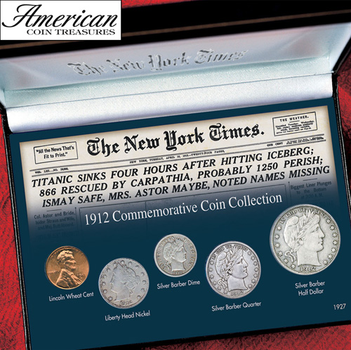 New York Times Titanic 1912 Commemorative Coin Collection