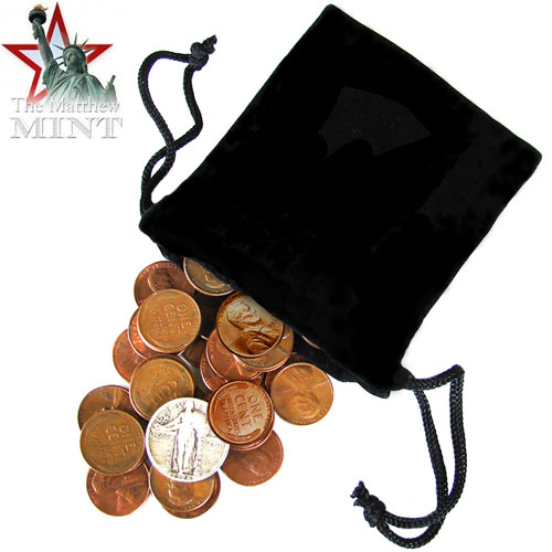 50 Random Coins with Silver Quarter