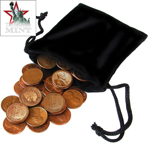 50 Random Coins with Indian Head