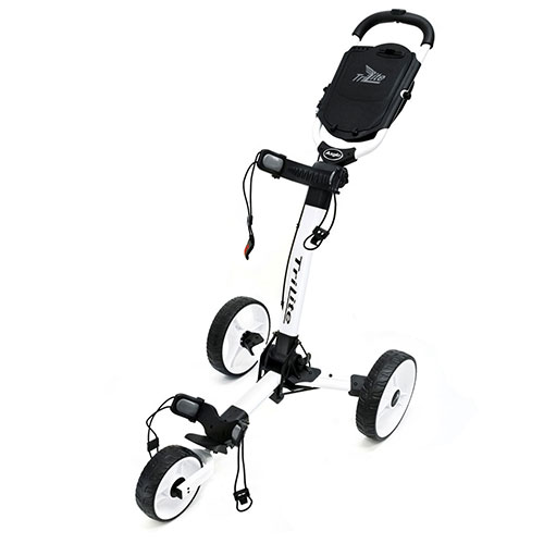 White TriLite 3-Wheel Push Cart