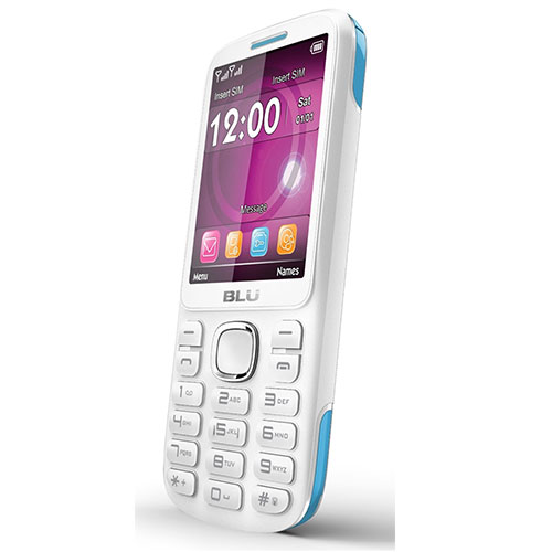 Blu Jenny TV 2.8 T276T GSM Phone - White/Blue