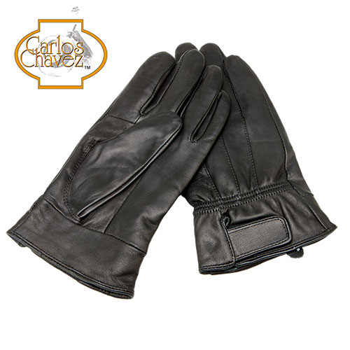 Leather Insulated Gloves - Black
