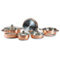 8 Piece Copper Pro Cookware Set