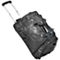 Black Leather Rolling Duffle Bag