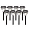 8-Piece Solar Light Set with 2 Spotlights