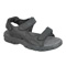 Black Leather Strap Sandal