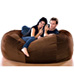 6FT VELVISH BEANBAG-ESPRSO