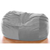 6FT VELVISH BEANBAG-GRAY