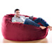 6X1 BEANBAG-VELVISH MERLOT