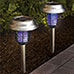 4-Pack Solar Lights with Bug Zapper