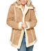 Womens Tan Suede Coat