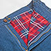 Plaid Flannel Lined Jeans