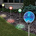 4PK Crackled Solar Color Lights