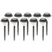 10-Pack Crown Solar Lights